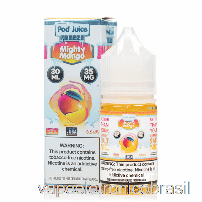 Vape Eletronico Congelar Manga Poderosa - Suco De Vagem - 30ml 35mg